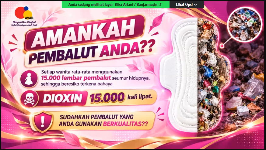 Avail 2: Amankah Pembalut Anda 15000 Lembar