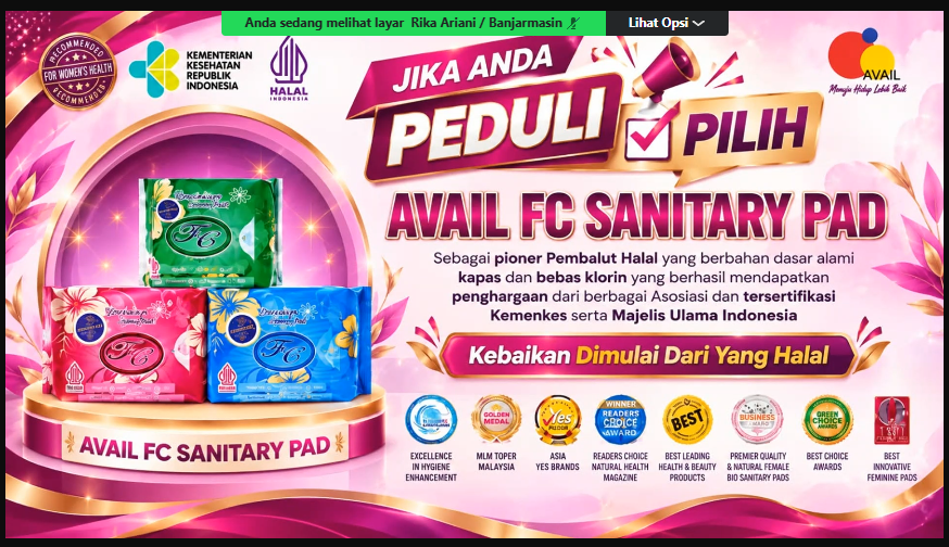 Avail 6: Pilih Avail FC Sanitary Pad