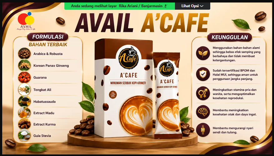 Penjelasan Avail A Cafe Kopi Herbal