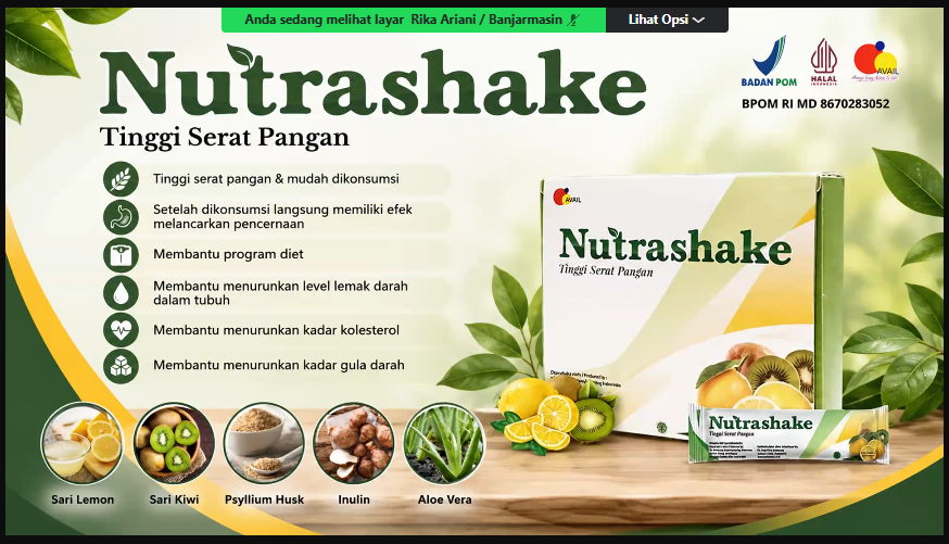 Nutrashake 5: Panduan Konsumsi Sehat